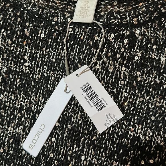 NWT Chico's Shelley Pullover Cold Shoulder Size L - Picture 4 of 7